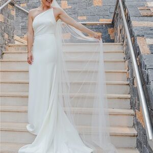 Sarah Seven One-Shoulder Wedding Dress
